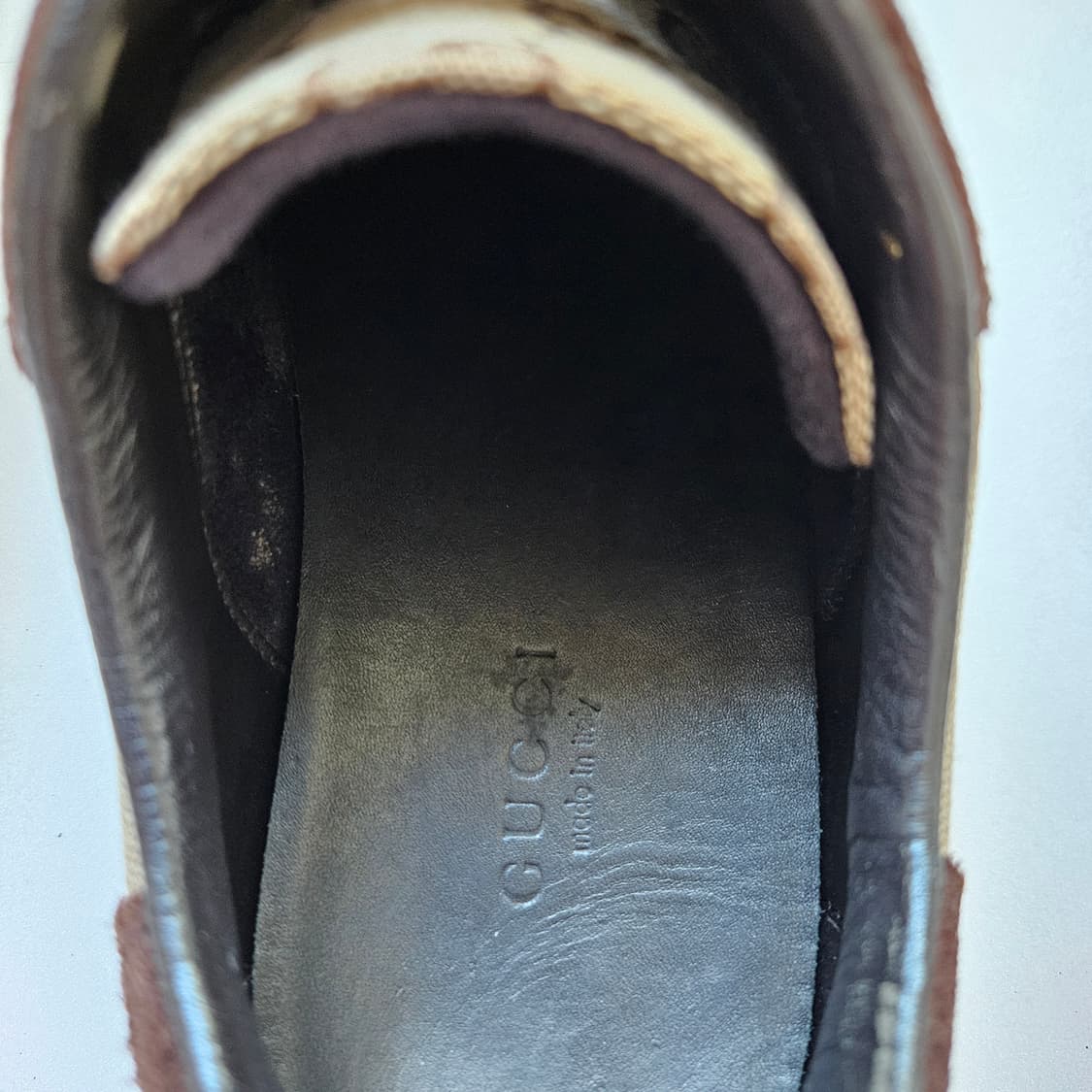 구찌 자가드 스웨이드 스니커즈 37(240) 상품이미지6