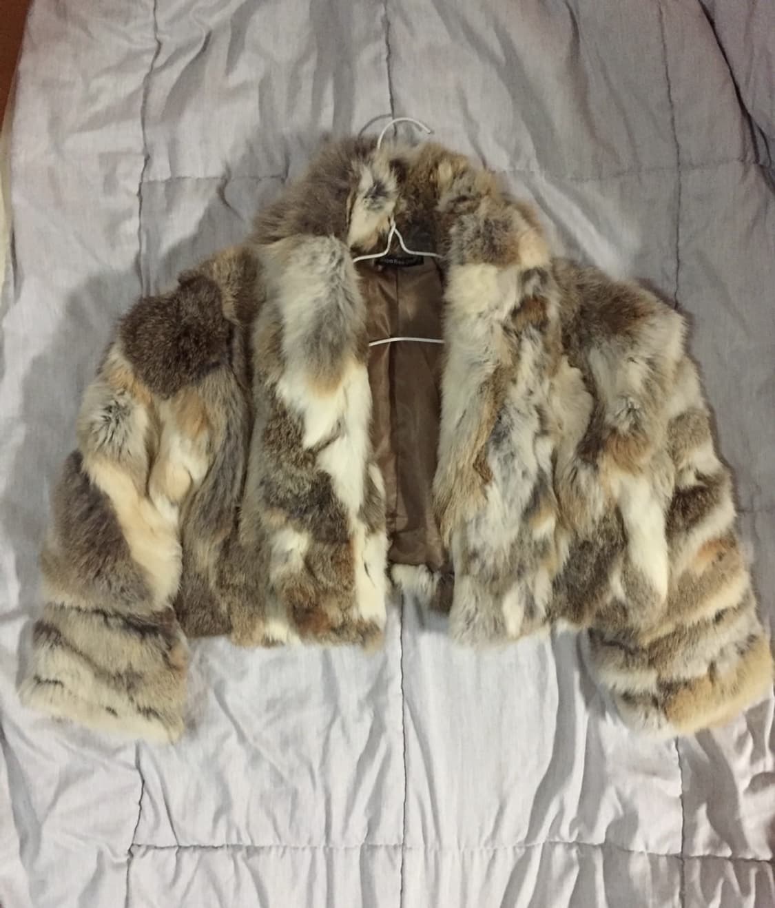 빈티지 볼레로 퍼자켓 래빗퍼 토끼털 와투케 갸루 상품이미지1