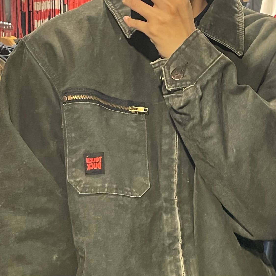 [IM] VTG 카키 워싱 카라 워크자켓 상품이미지4