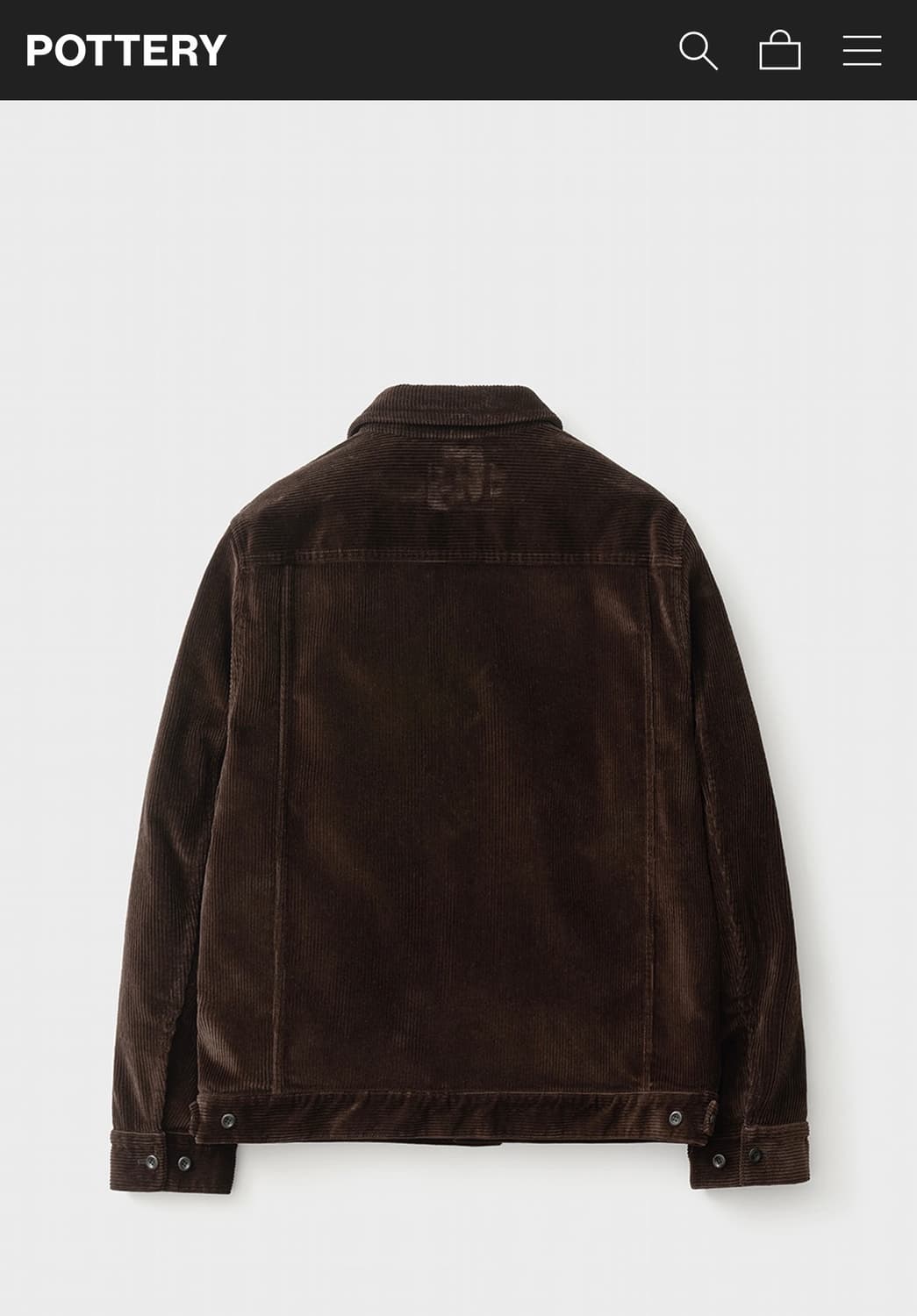 포터리 코듀로이 트러커 자켓 타입 3 브라운 3사이즈 상품이미지2