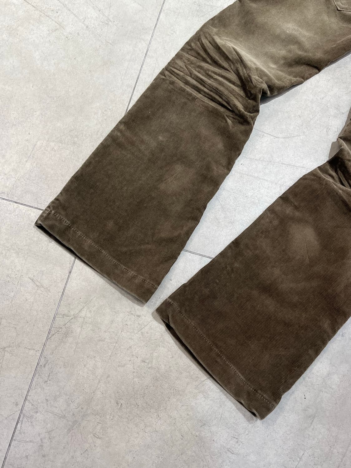 일본 빈티지 y2k 날개 자수 세미 부츠컷 골덴 팬츠  상품이미지7