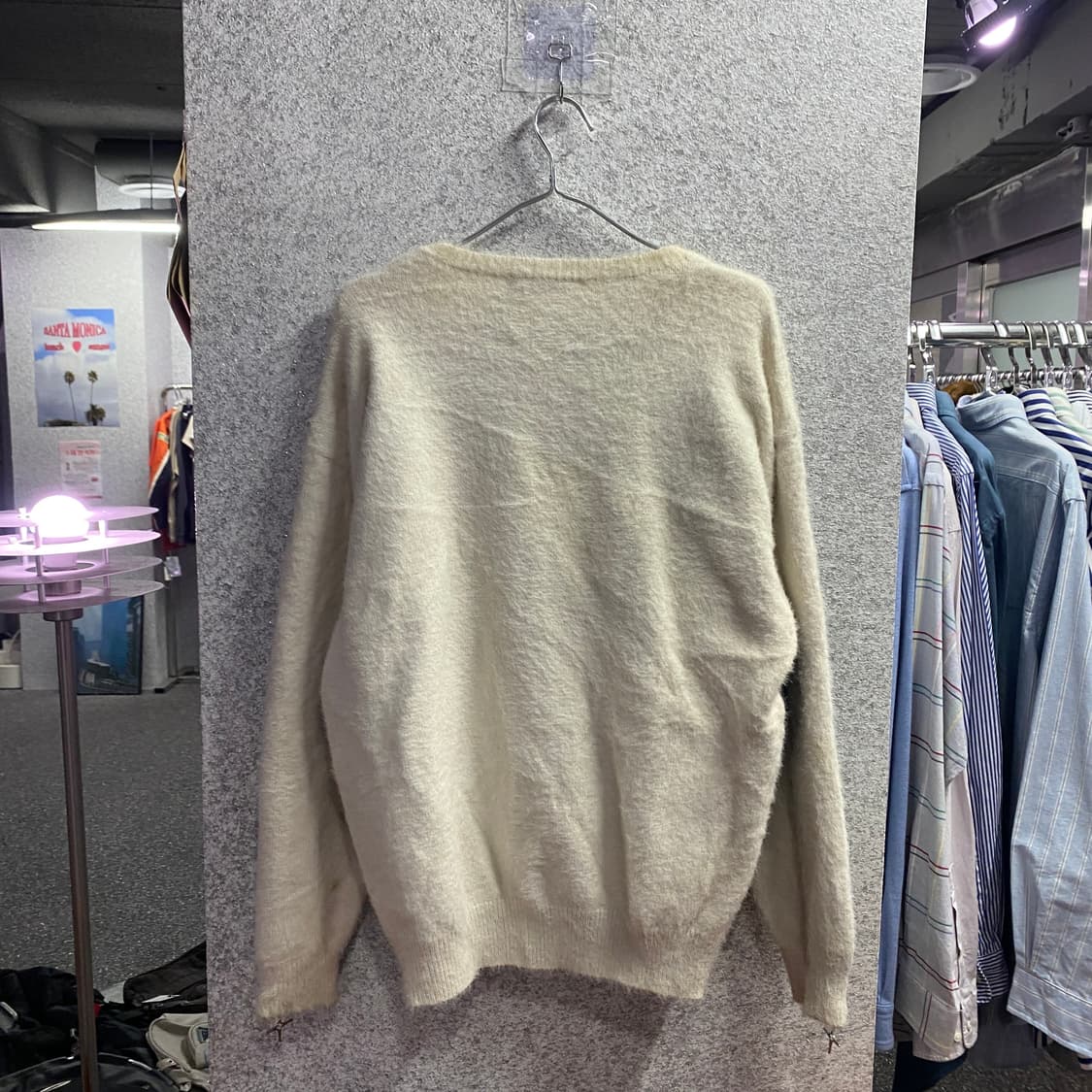 퍼슨인텐션 투웨이 지퍼 브로치 디테일 오버핏 니트 스웨터 B4217 상품이미지6