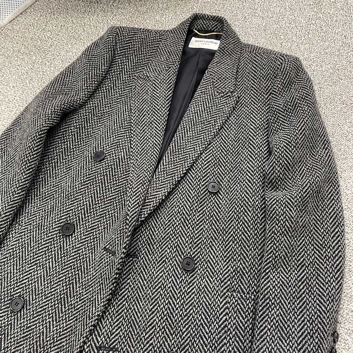 생로랑 헤링본 코트 상품이미지2