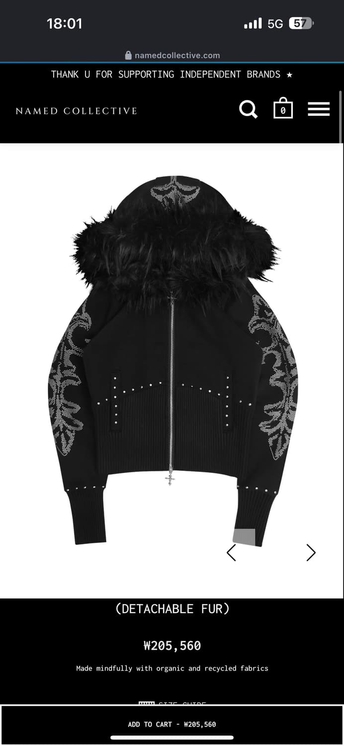 named collective 퍼 투웨이 후드집업 네임드콜렉티브 상품이미지1