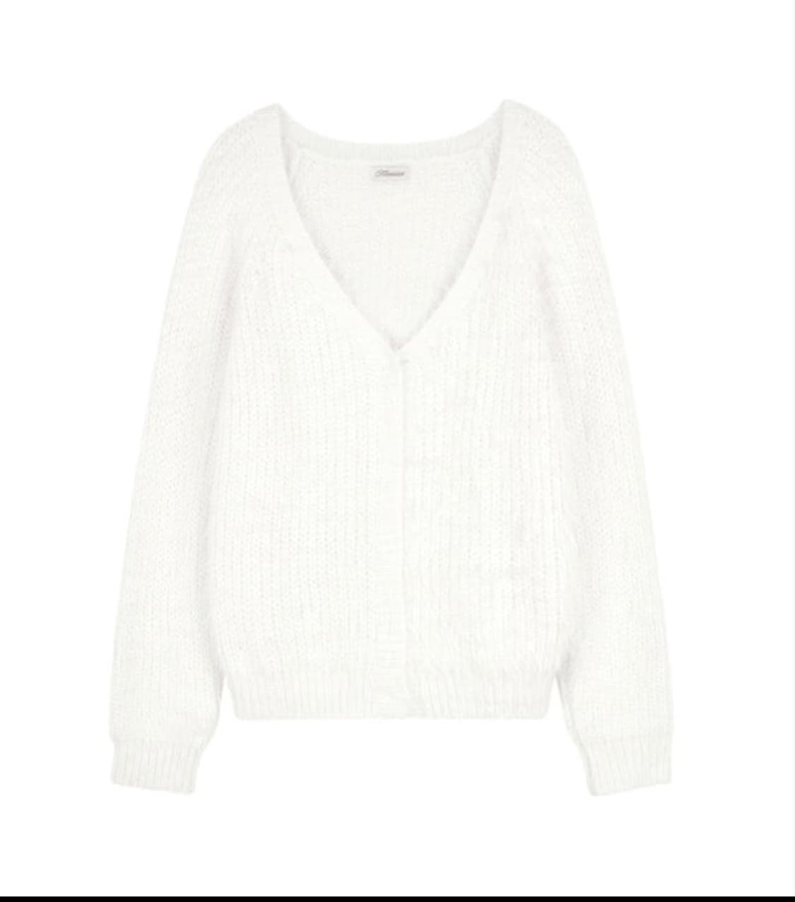 클리시어 슈가플럼 헤어리 가디건 아이보리 상품이미지1