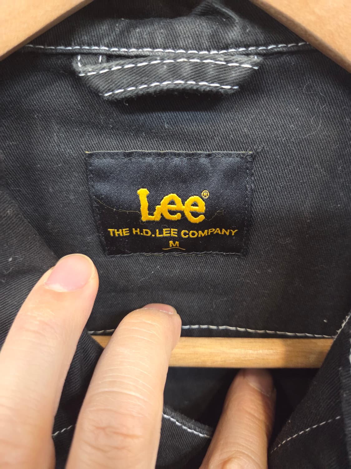 Lee 91b 트윌 스티치 블랙 자켓 m 상품이미지4