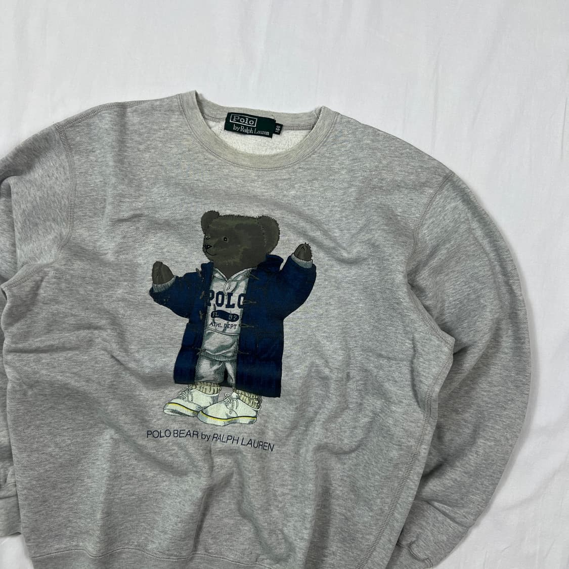 90‘s 92년도 폴로랄프로렌 polo 베어 fl92 맨투맨 상품이미지2