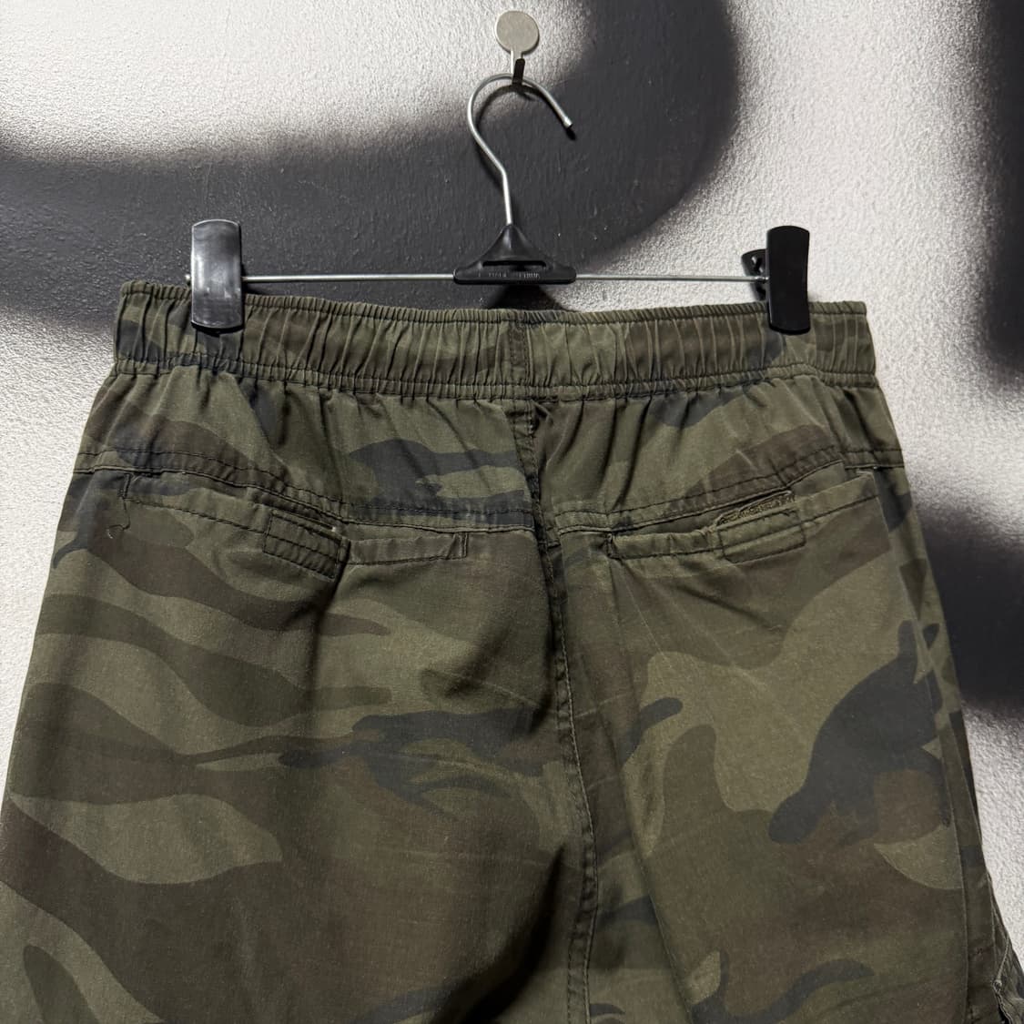 VTG 빈티지 우드랜드 카모 밀리터리 밴딩 와이드 카고 팬츠 상품이미지8