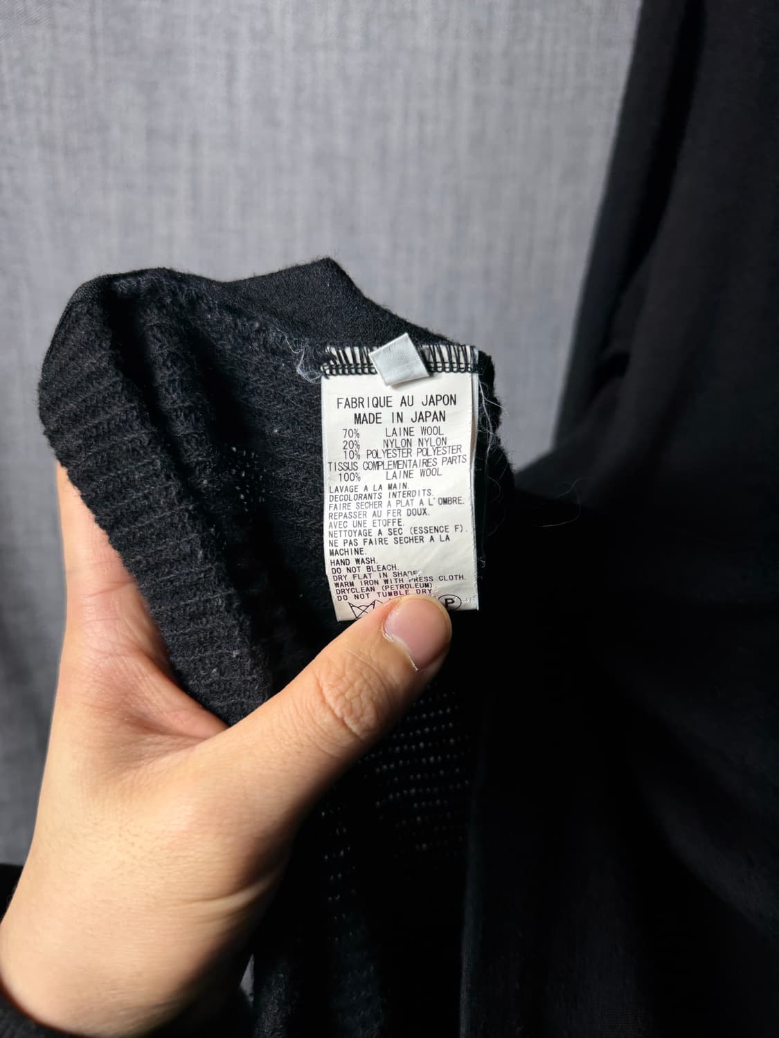 Y’s 요지야마모토 니트집업 상품이미지6