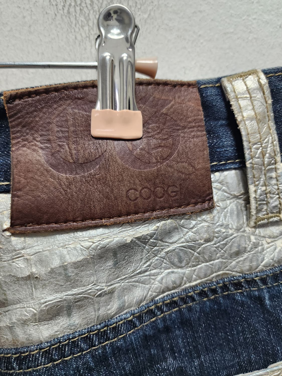 쿠지 Coogi Y2K 크로커다일 데님 팬츠 상품이미지5