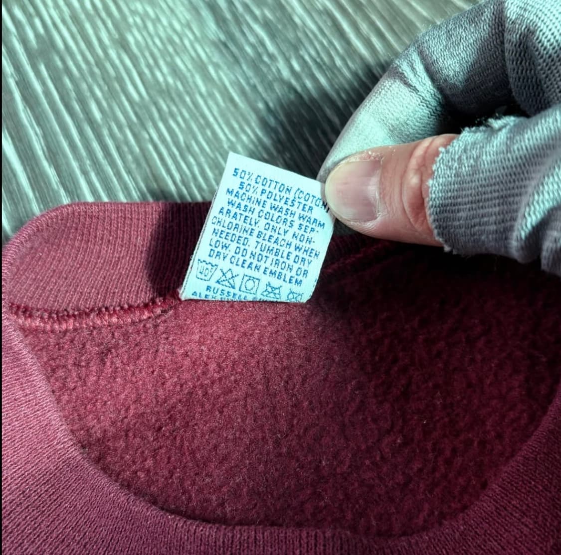 [L] usa 러셀 스웻셔츠 맨투맨 마룬 상품이미지4