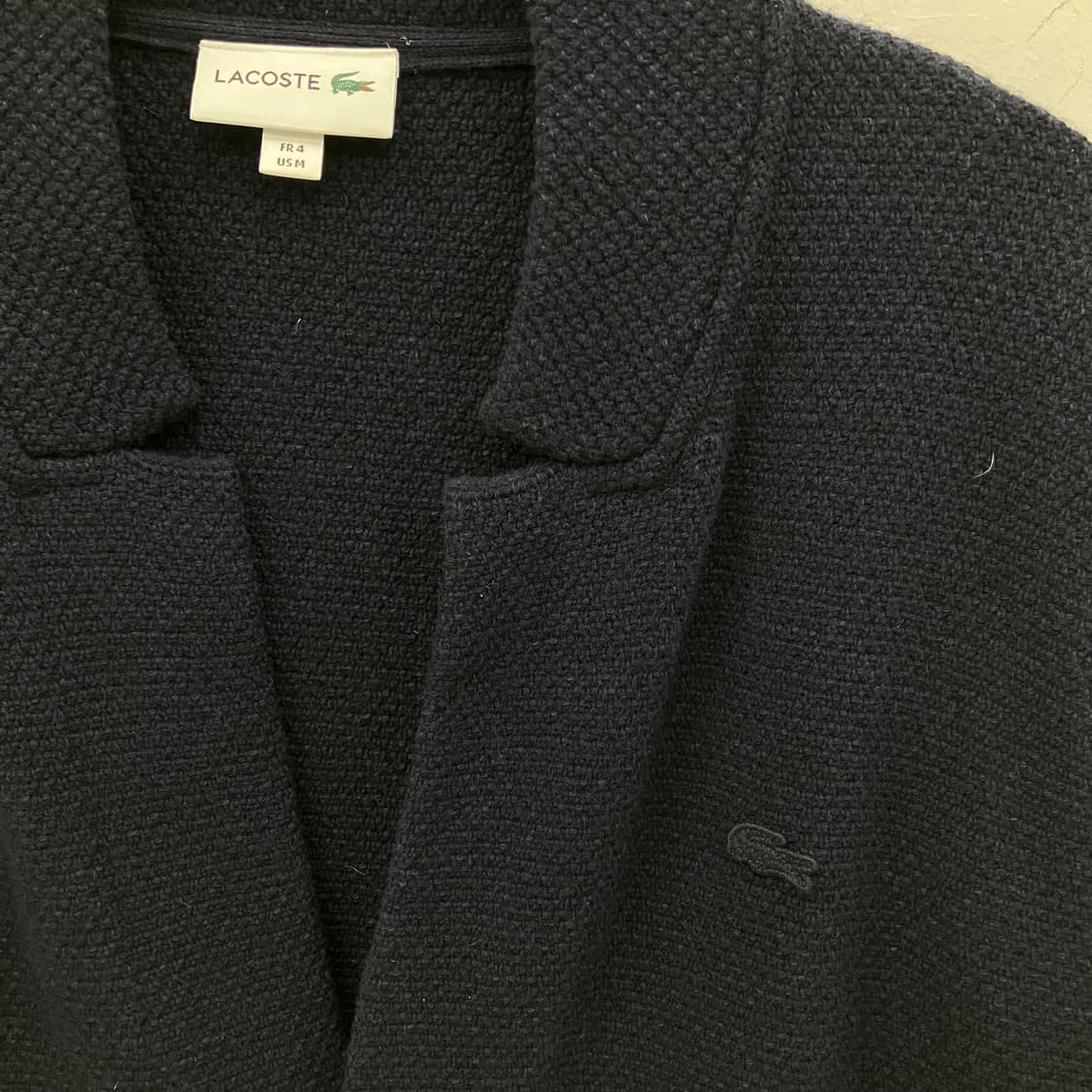라코스테 네이비 니트 가디건 M 상품이미지3