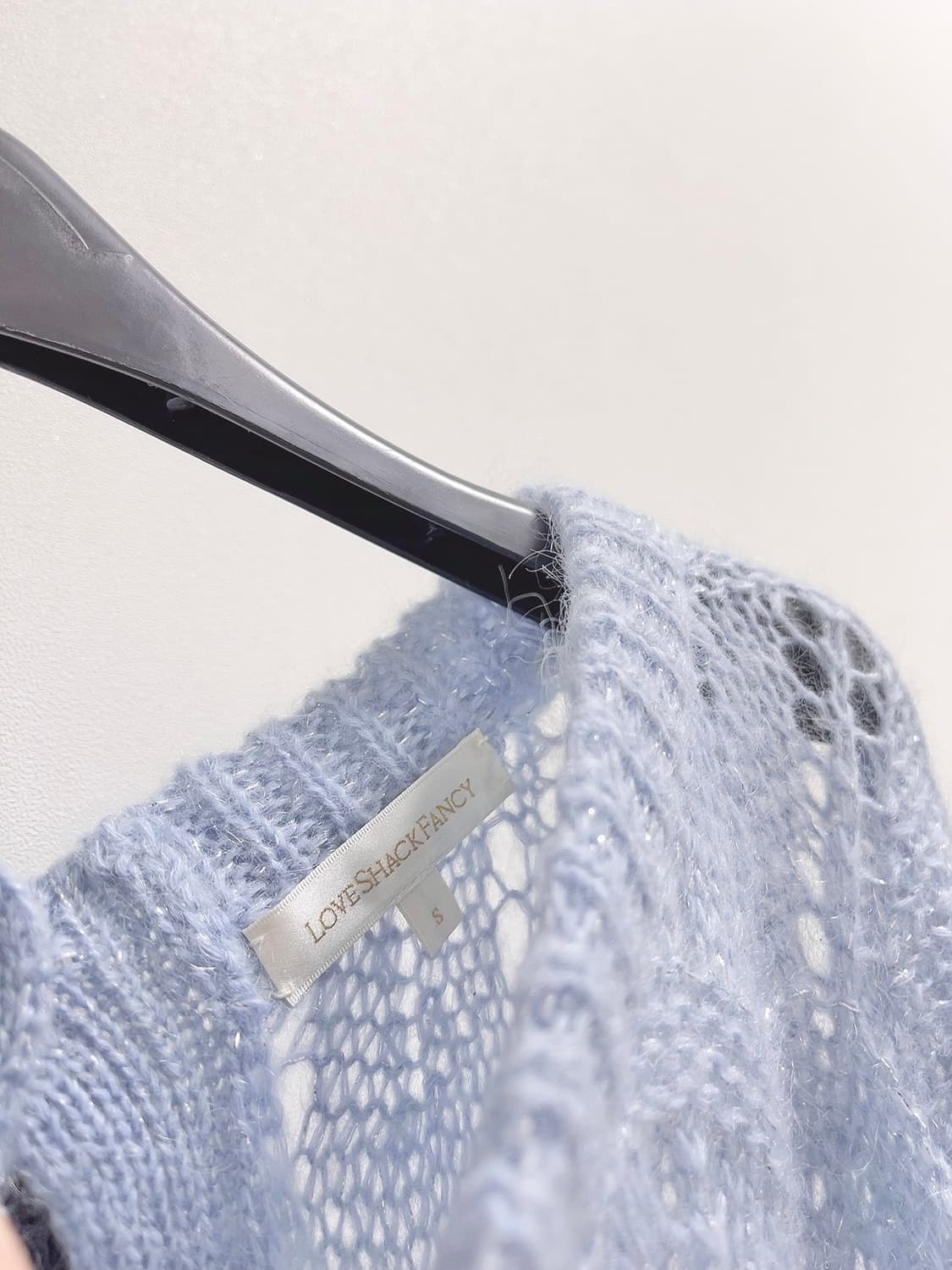 Love shack fancy 러브 쉑 팬시 백 타이 모헤어 니트  상품이미지5