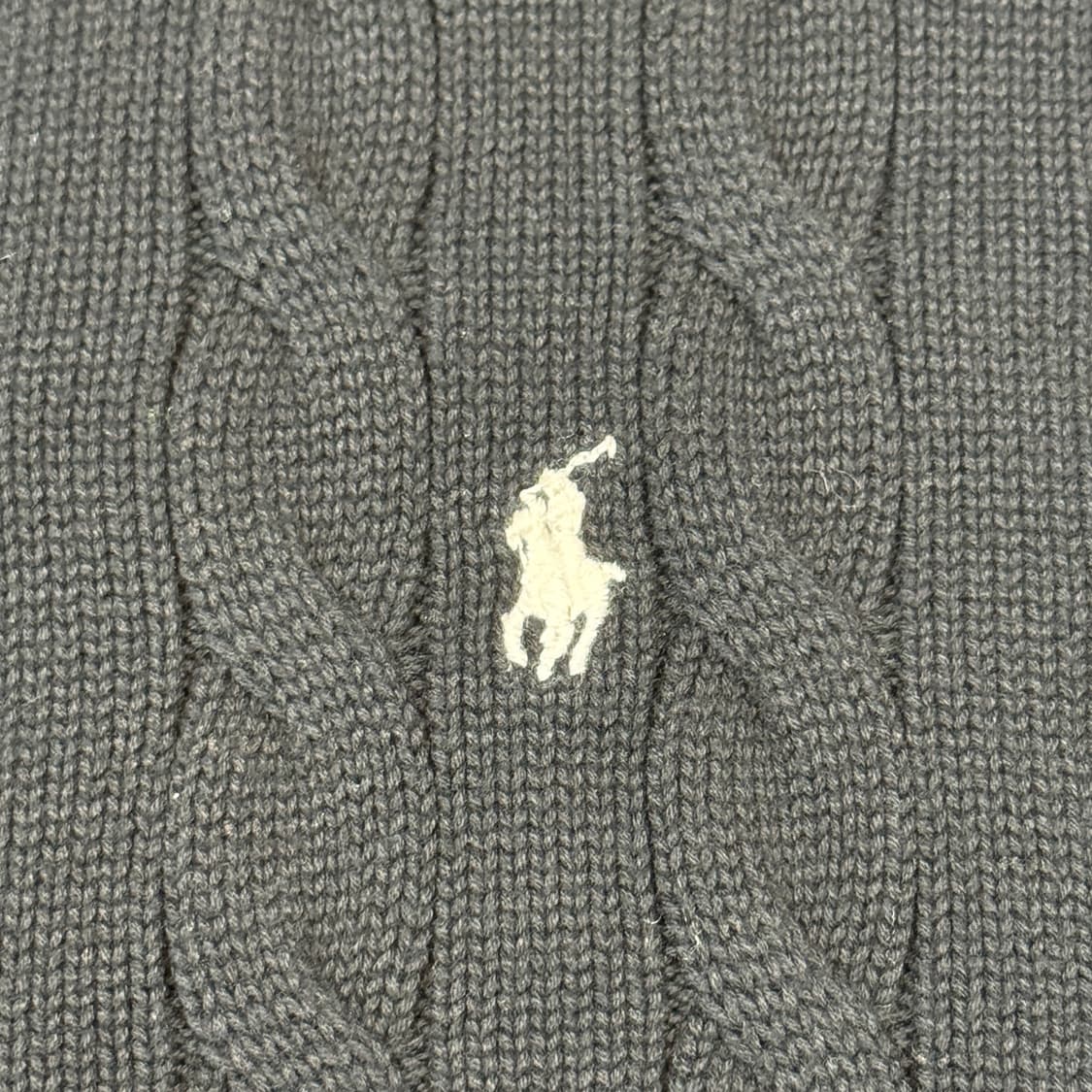 M) 폴로 랄프로렌 케이블 꽈배기 가디건 블랙 상품이미지4