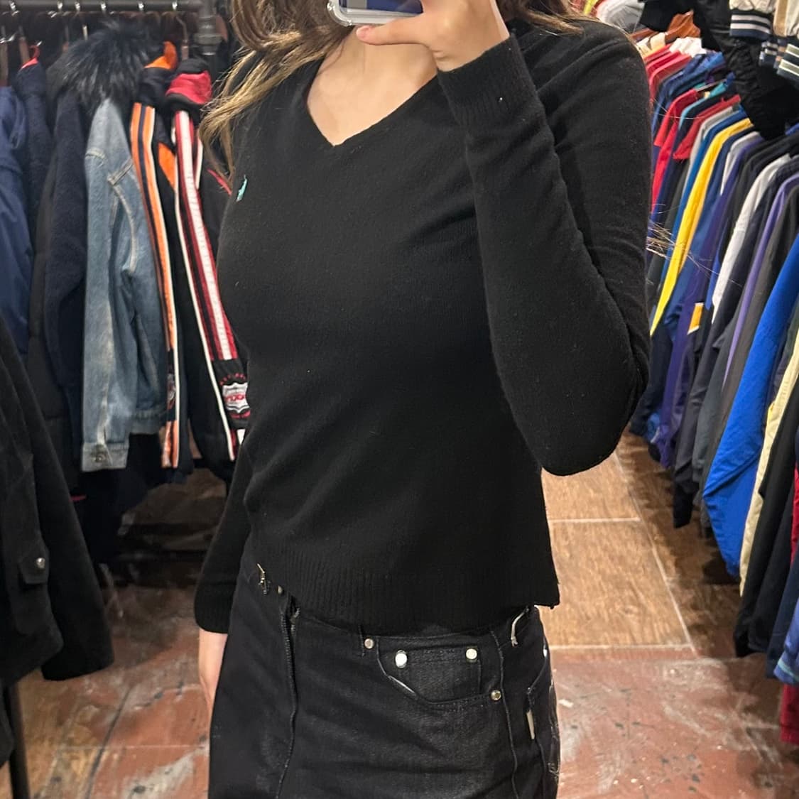 [HI] 폴로 니트 블랙 상품이미지3