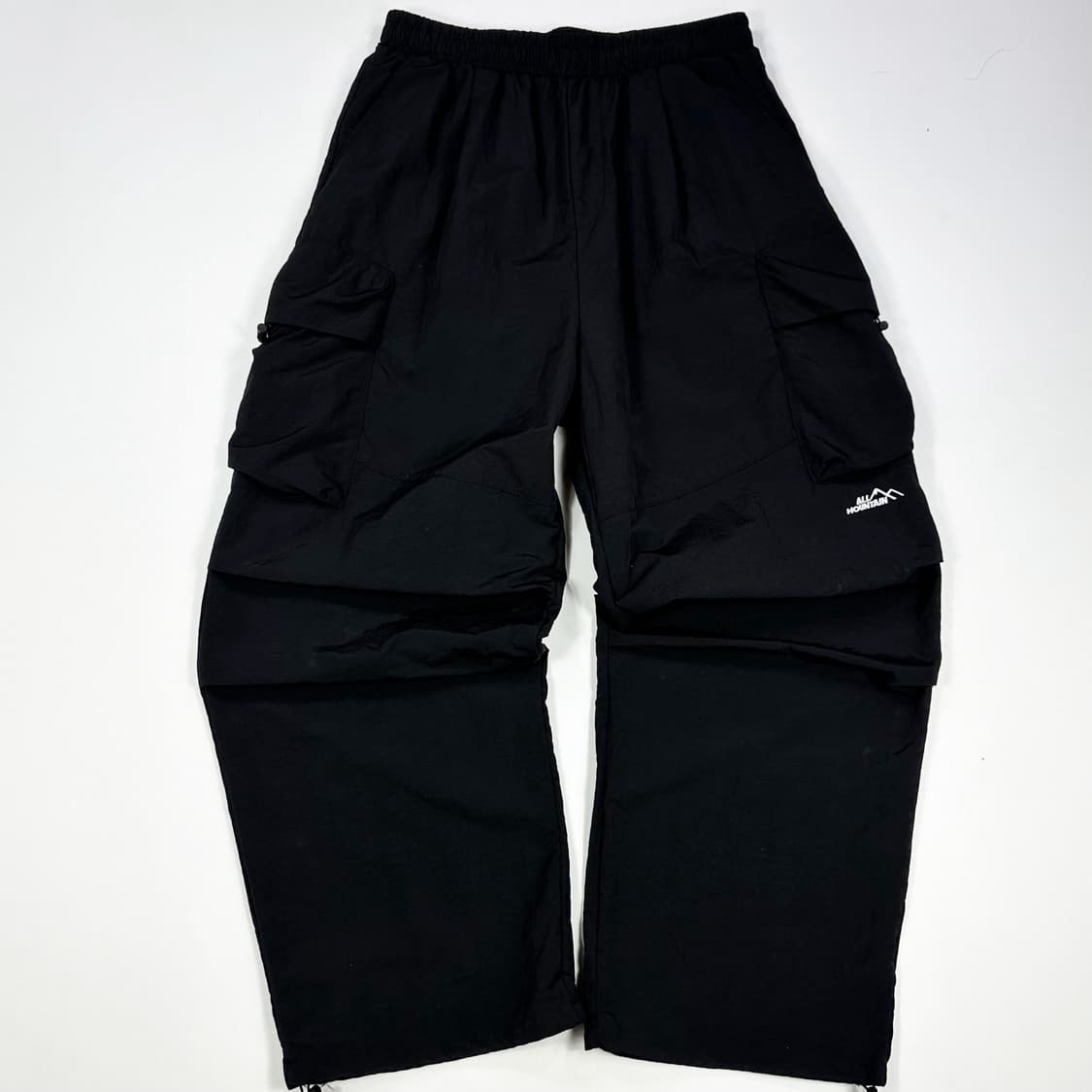 VTG 빈티지 와이드핏 나일론 패러슈트 팬츠 블랙 2XL 상품이미지2
