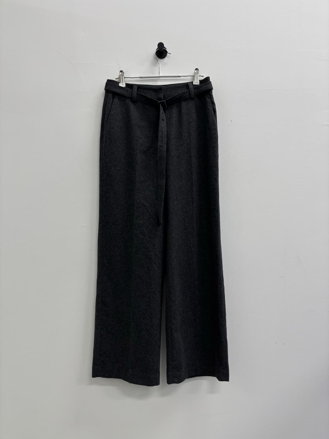 [새상품] 조이 그라슨 JOY GRYSON 벨티드 울 블렌드 와이드 팬츠 상품이미지1