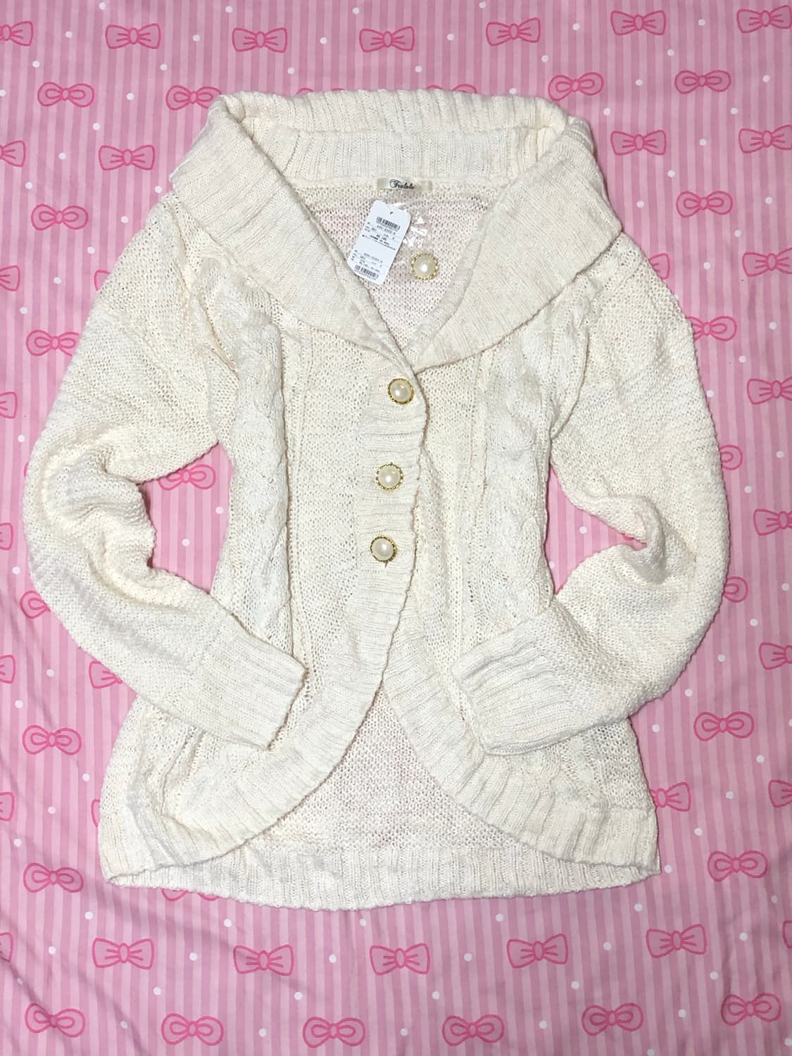 트랄라라 아이보리 모에 가디건 상품이미지1