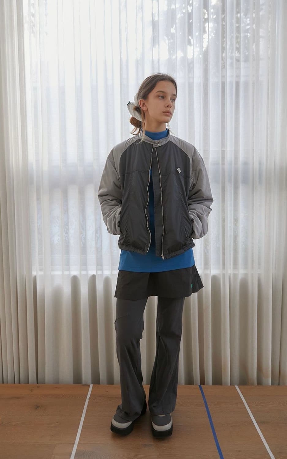 [새상품] 노컨텐츠 셔링 스커트+팬츠 세트 상품이미지2