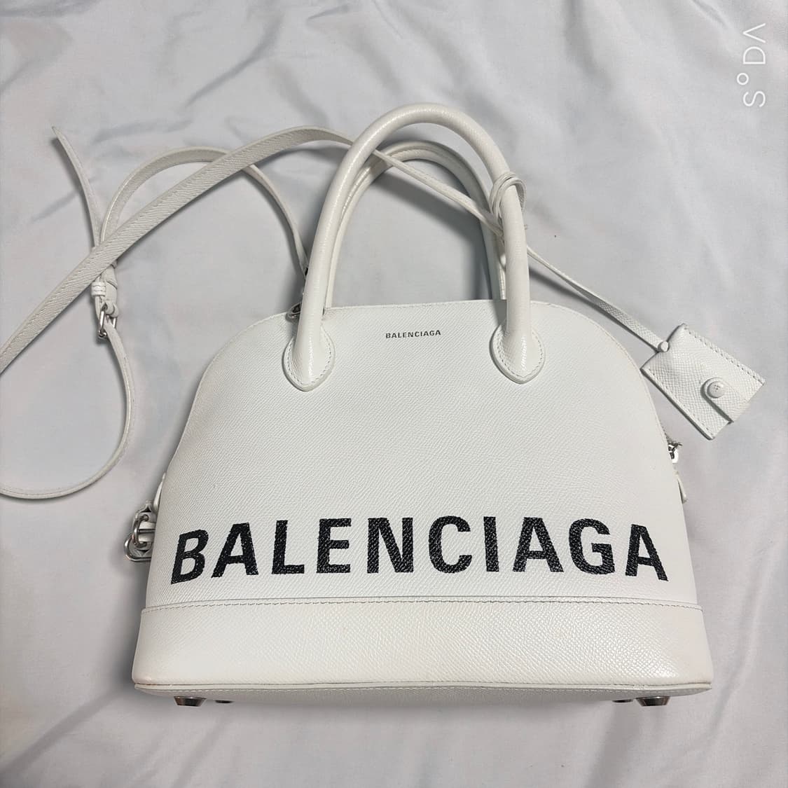 발렌시아가 빌 탑 핸들 화이트 토트백 상품이미지1
