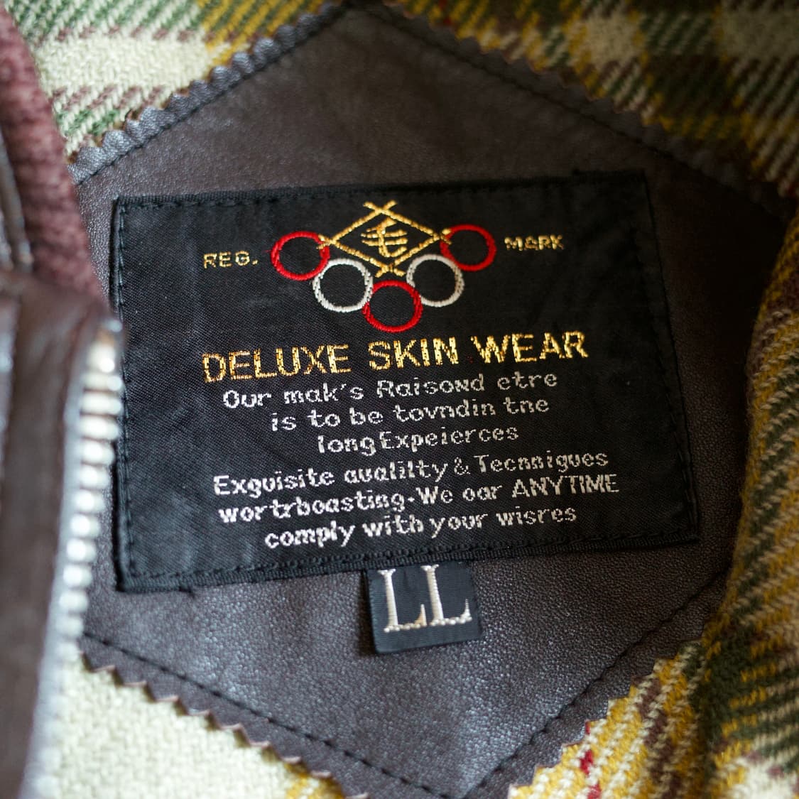 90‘s Deluxe skin wear leather jacket 상품이미지9