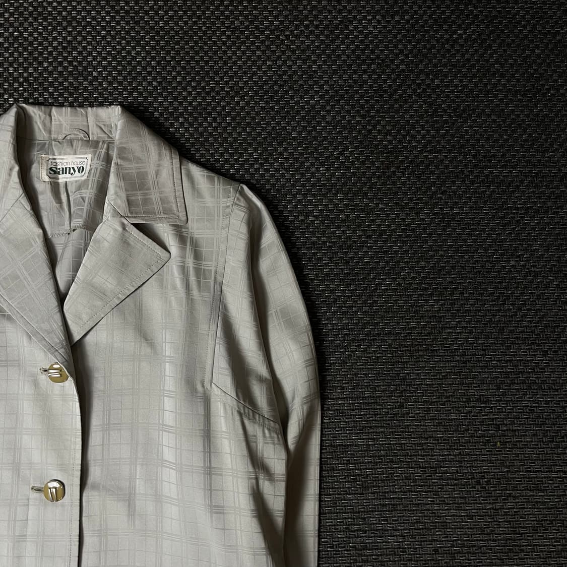 JPN 연카키그레이 폴리 롱 자켓 상품이미지3