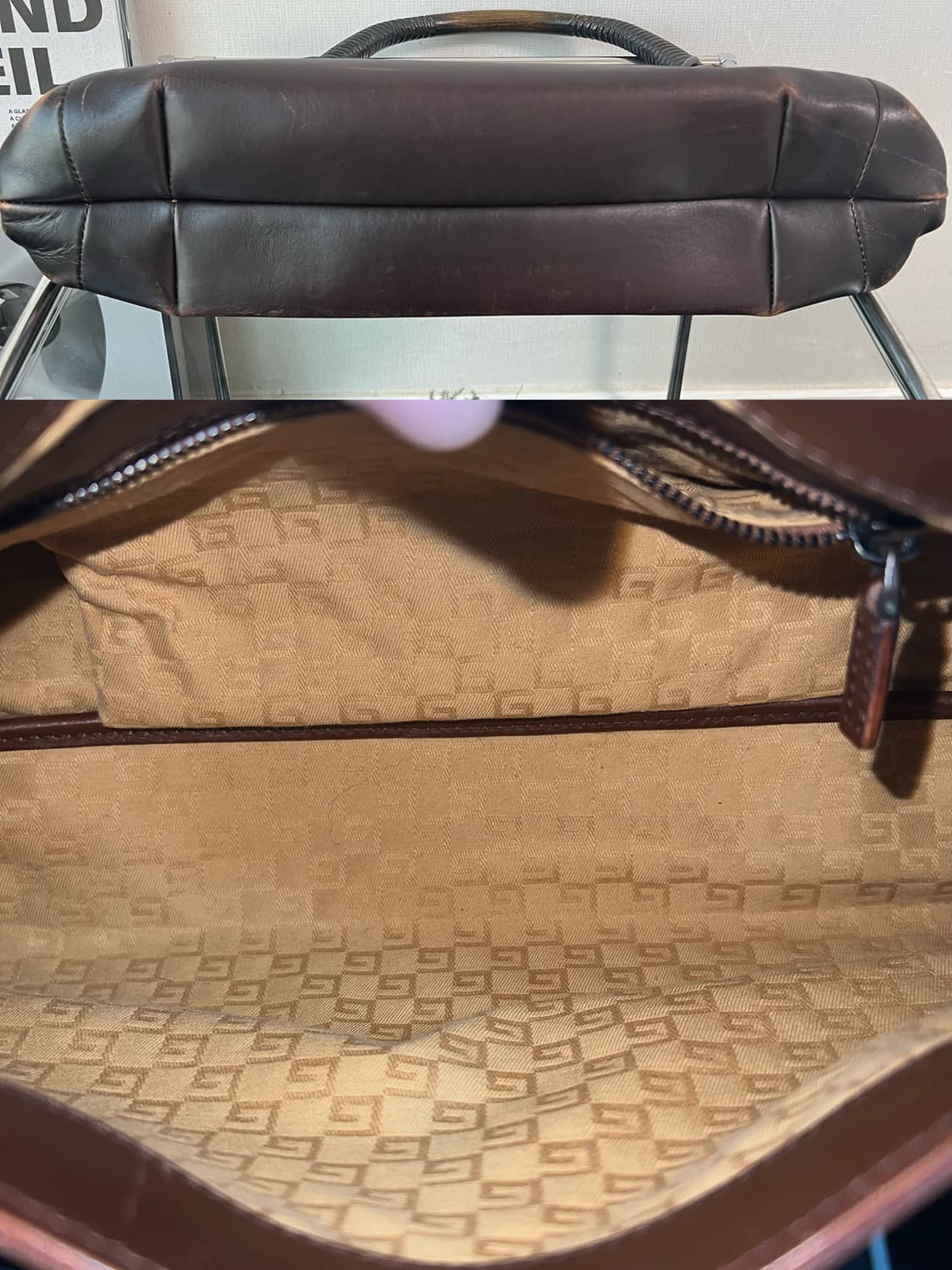 구찌 FW2002 밤부 핸들 그라데이션 숄더백 상품이미지9