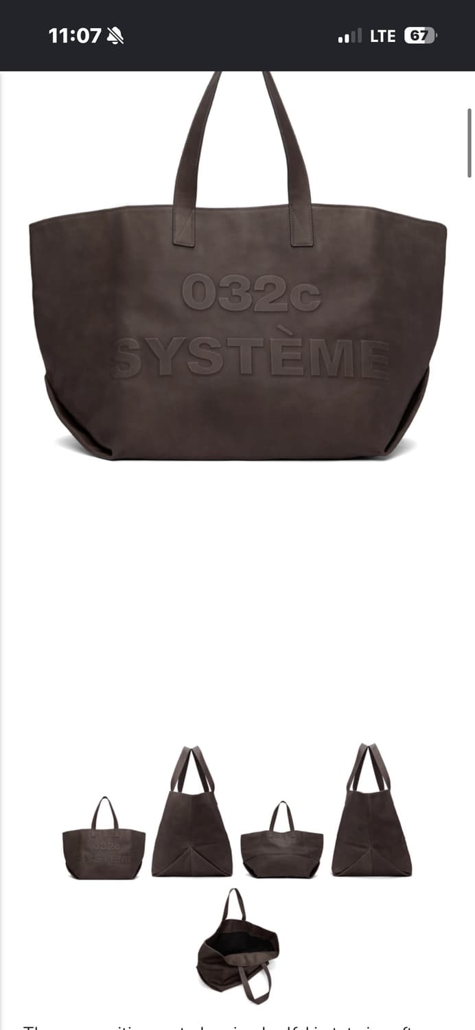 032c ghost bag 레더 백 상품이미지8