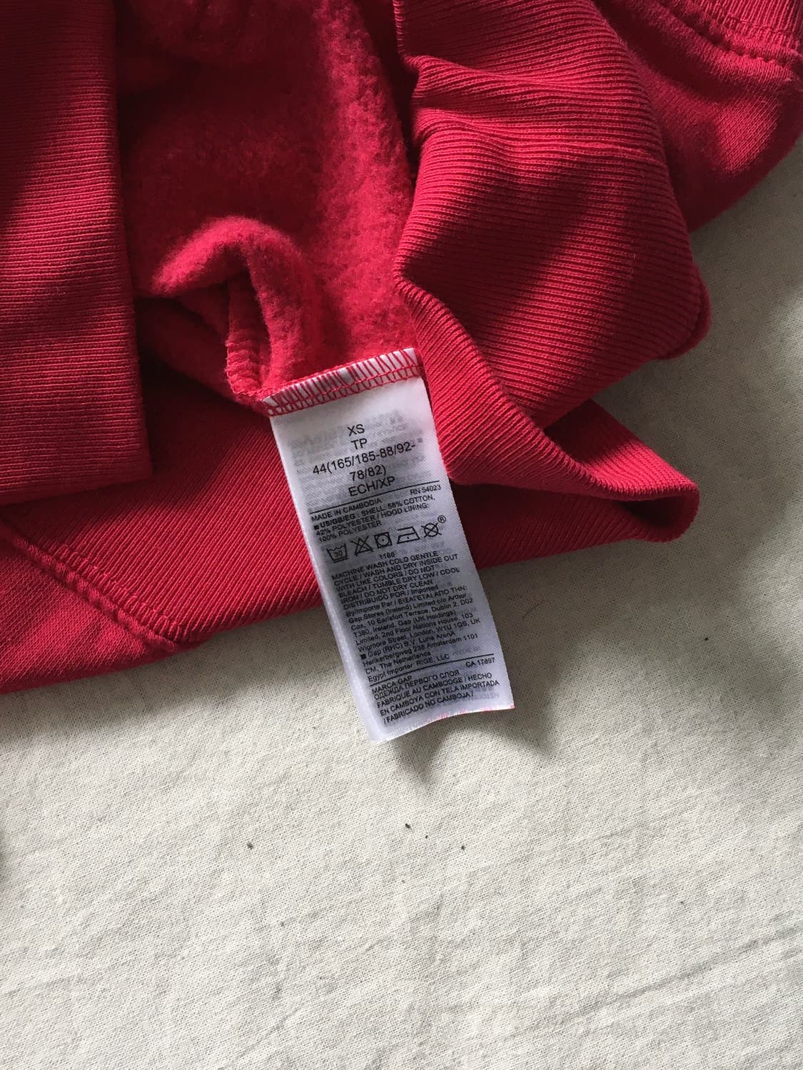 갭 빅로고 후드티 상품이미지5