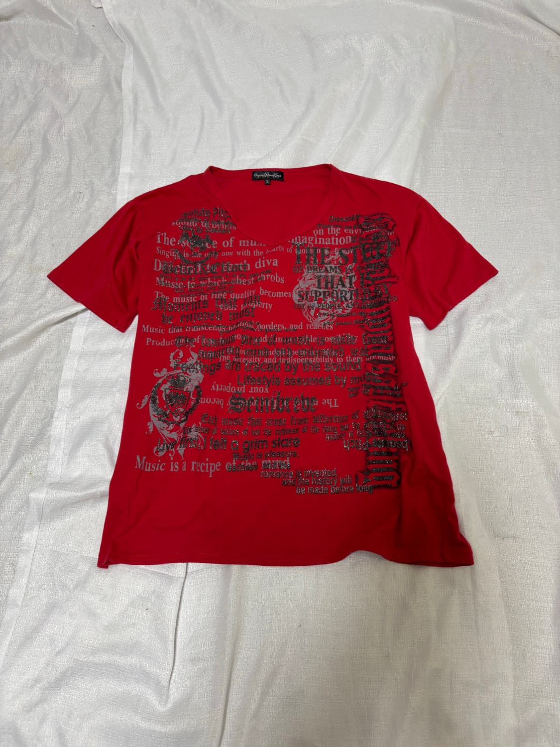 “Unknown” 00‘s Glitter Punk Print Tee 상품이미지1