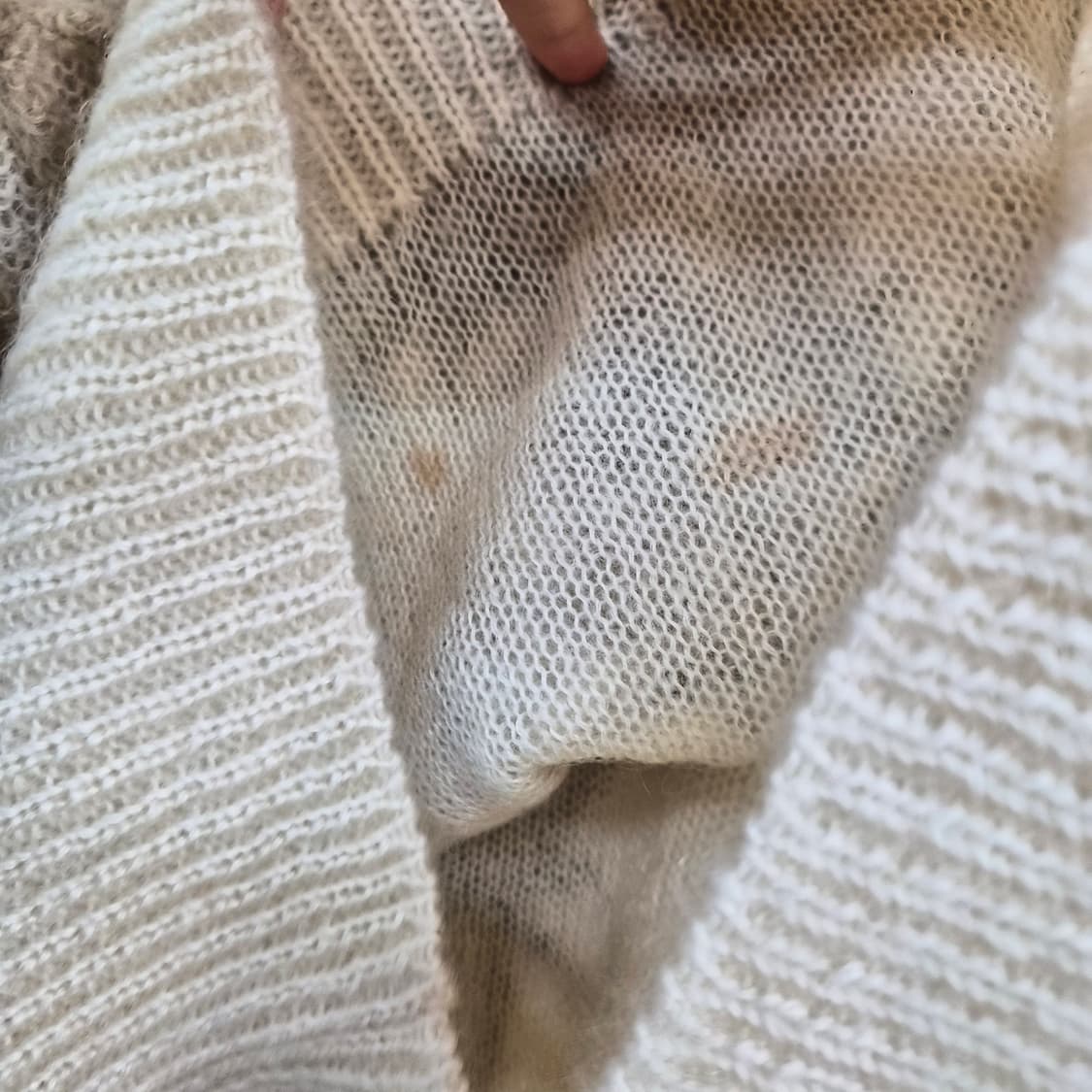 핸드메이드 플라워 자수 니트 스웨터 여성 M 상품이미지4