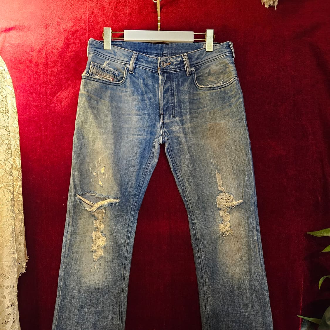 디젤(DIESEL) 자티니 데미지 데님 팬츠 32 size 상품이미지2