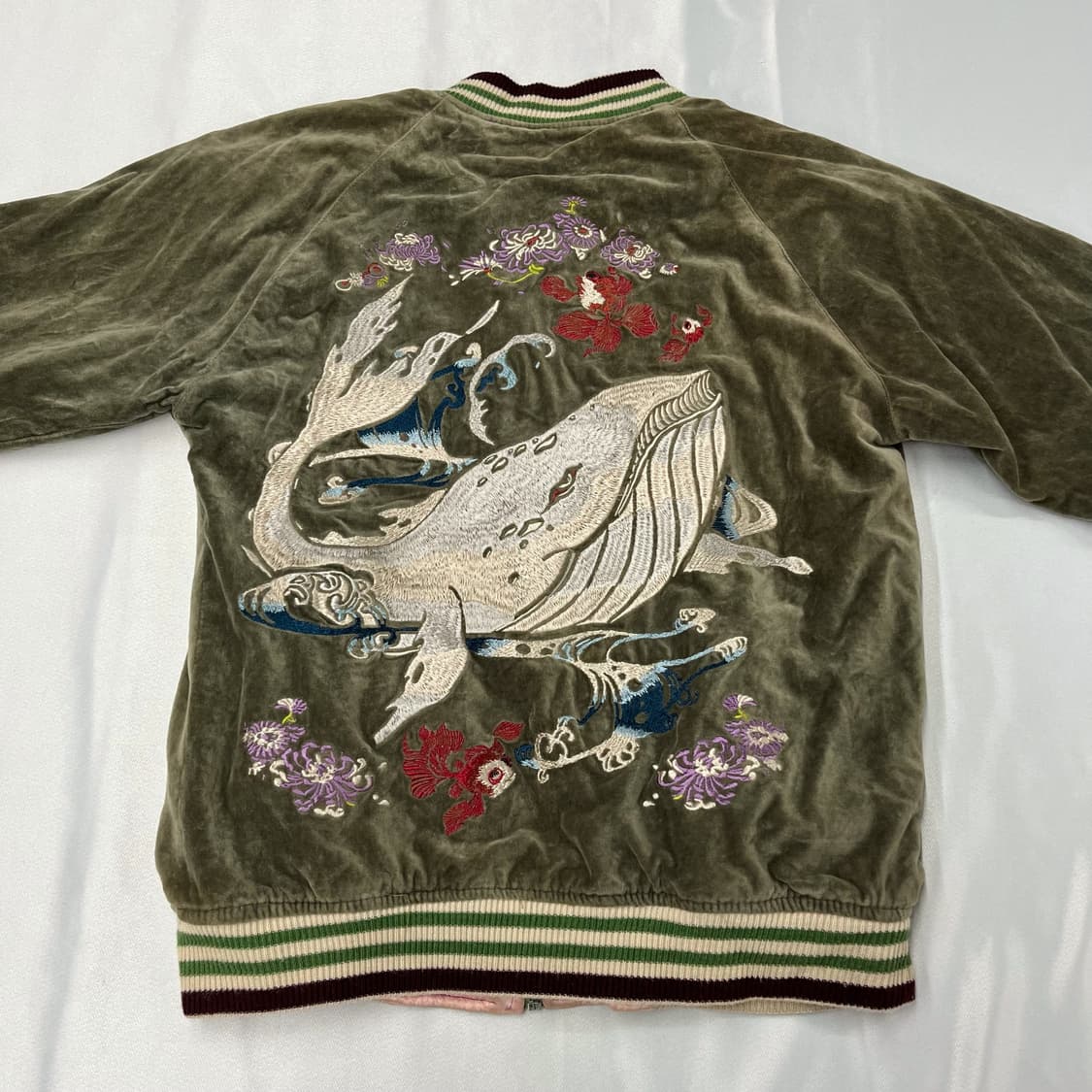 (S) 재피니즈 크로피드 헤드스 벨벳 자켓 상품이미지3