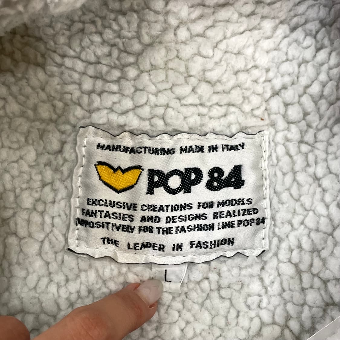 (L) 90s 이탈리안 빈티지 pop84 쉐르파 자켓 상품이미지10