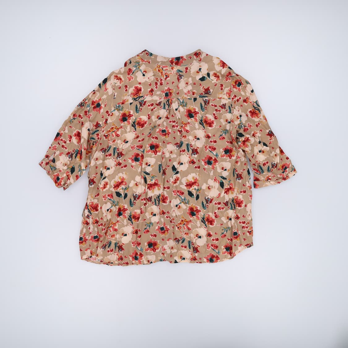 99 금풍풍기인견 패턴 블라우스 0410H1 상품이미지2