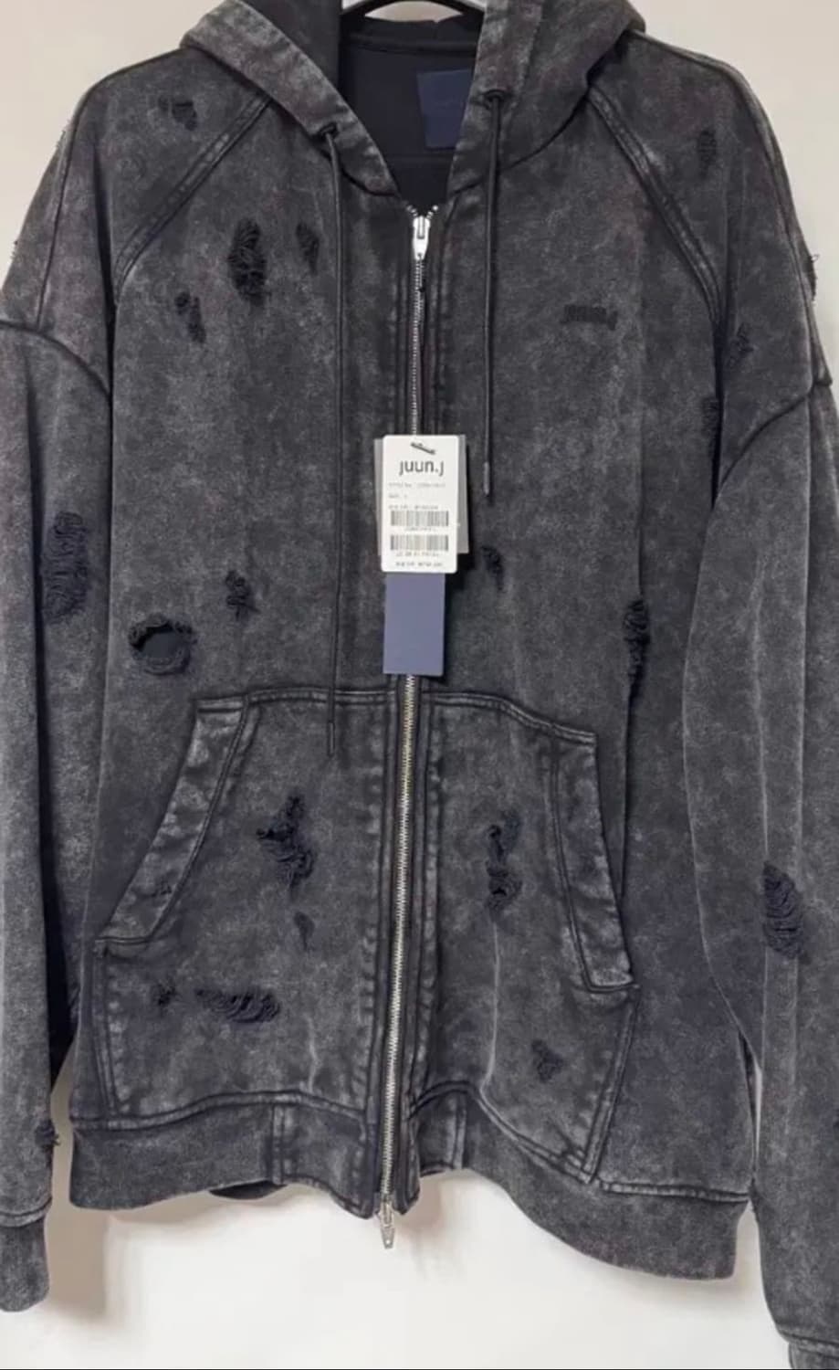 준지 /23fw 디스 브로큰 후드집업 /L 상품이미지3