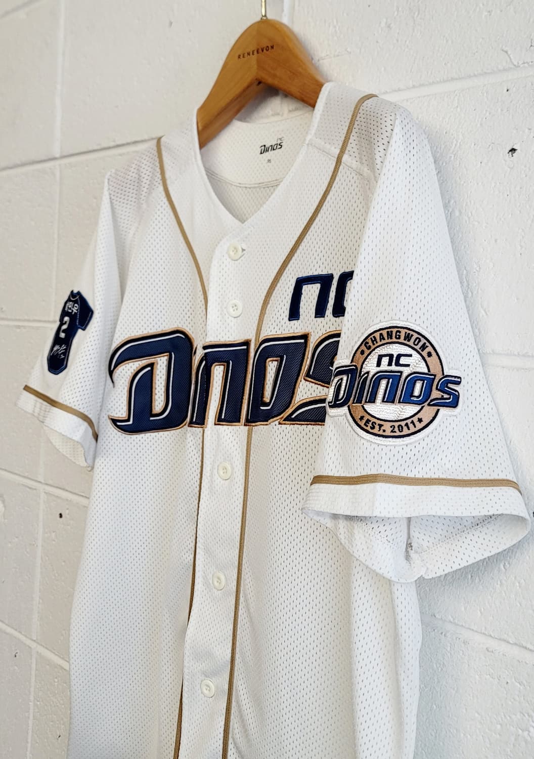 NC다이노스 홈 유니폼(No.2 박민우 마킹) 판매 상품이미지5