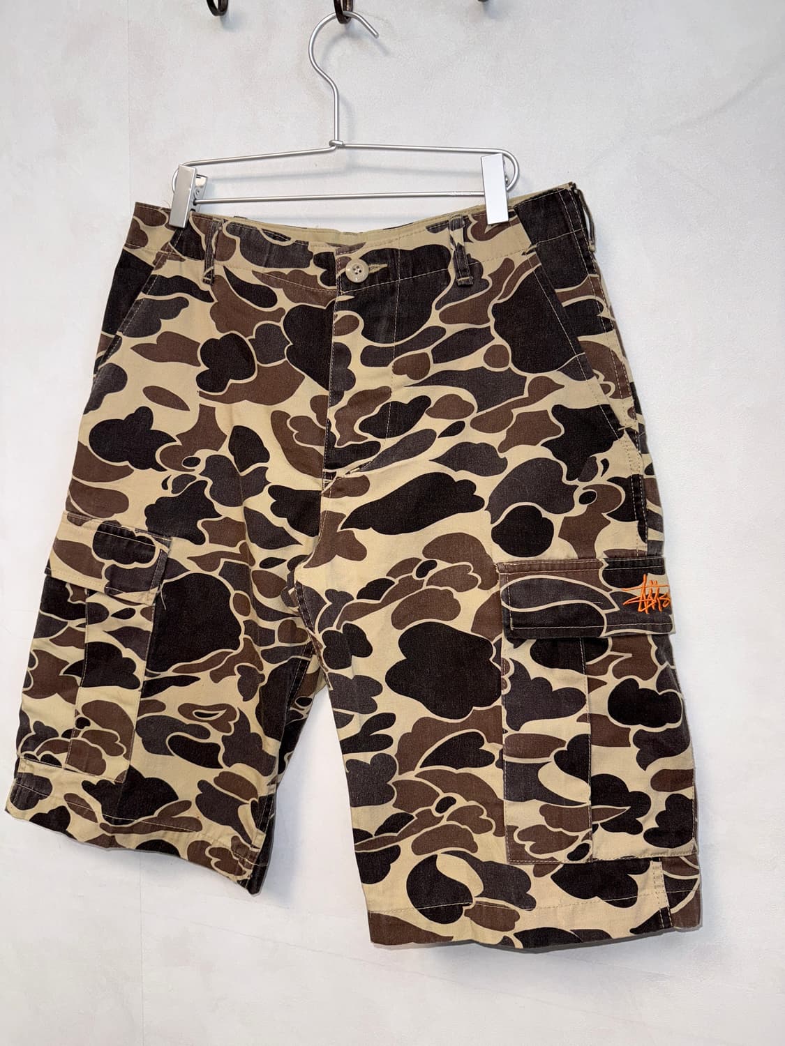 Stussy beige camouflage half cargo pants 상품이미지2