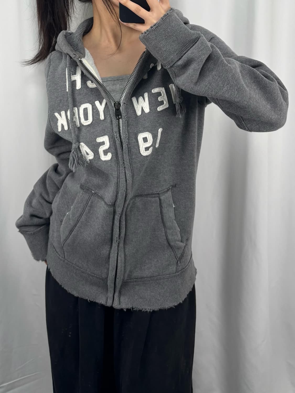 아베크롬비 그레이 후드집업 상품이미지1