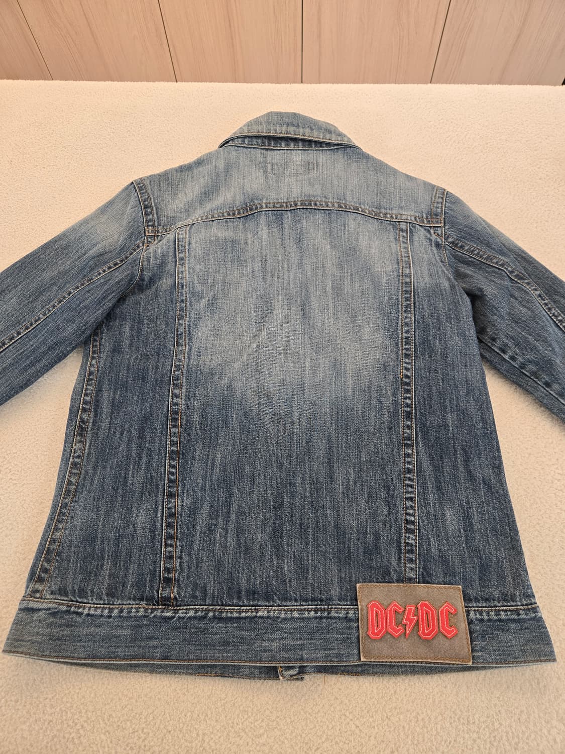디스퀘어드 데님 자켓(연청) 소뿔 레드지퍼 L 상품이미지7