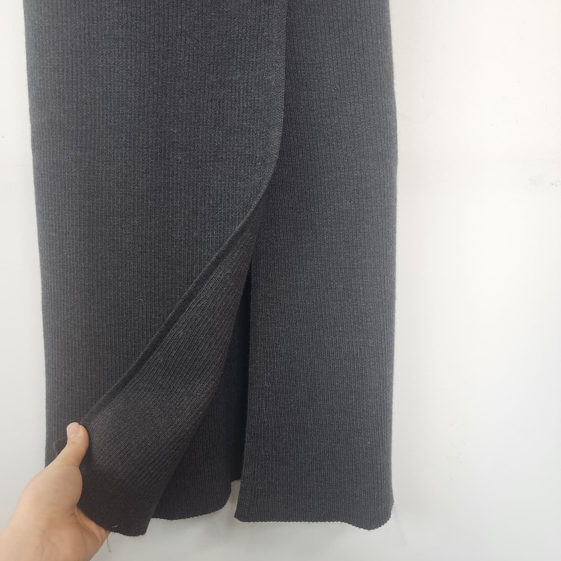 산드로 니트 롱 원피스 블랙 상품이미지5