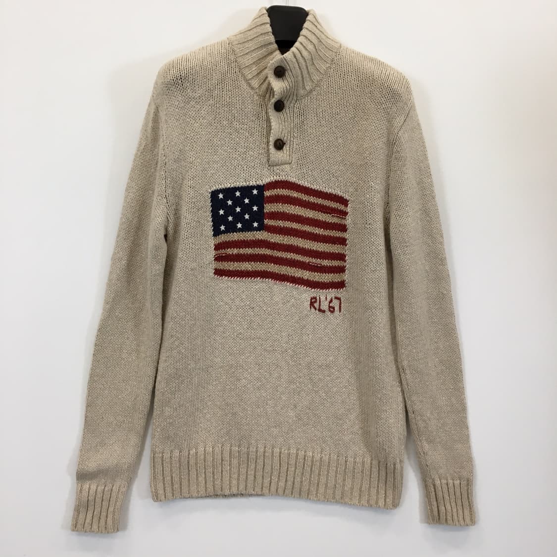 폴로 랄프로렌 성조기 상위라인니트 90-95  상품이미지1