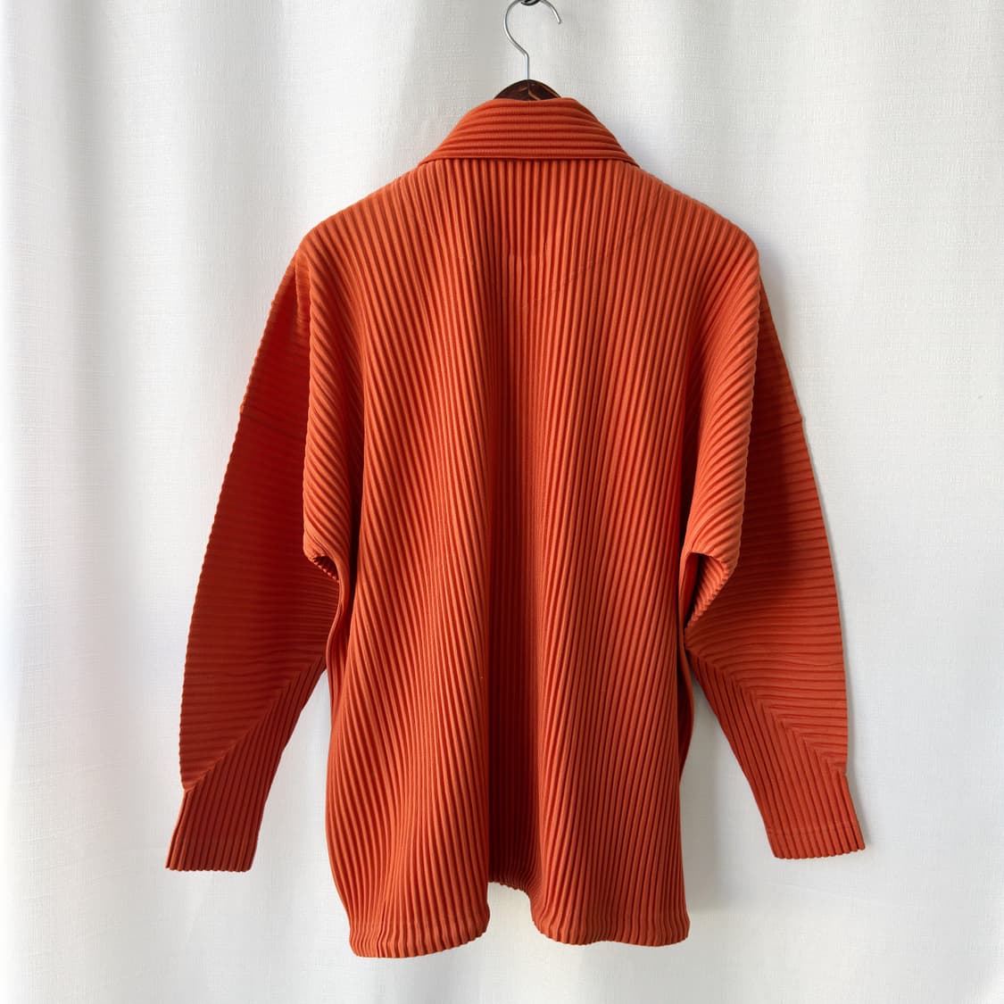 이세이 미야케 옴므 플리세 오버사이즈 플리츠 코치 자켓 오렌지 2사이즈 상품이미지9