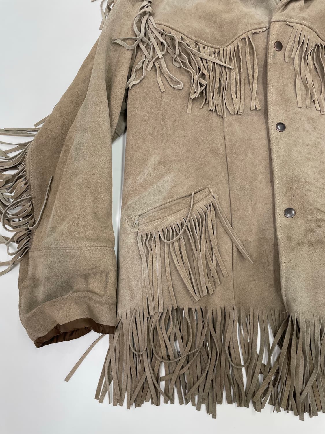 VTG 90s FRINGE WESTERN LEATHER JACKET 상품이미지3