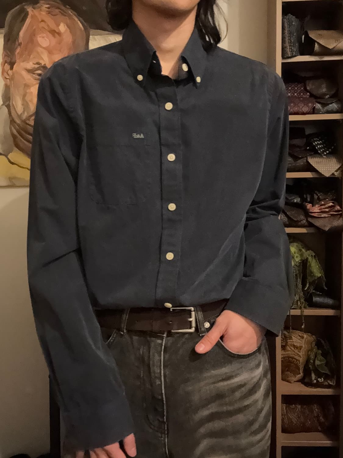 네이비 아베크롬비 셔츠 상품이미지7