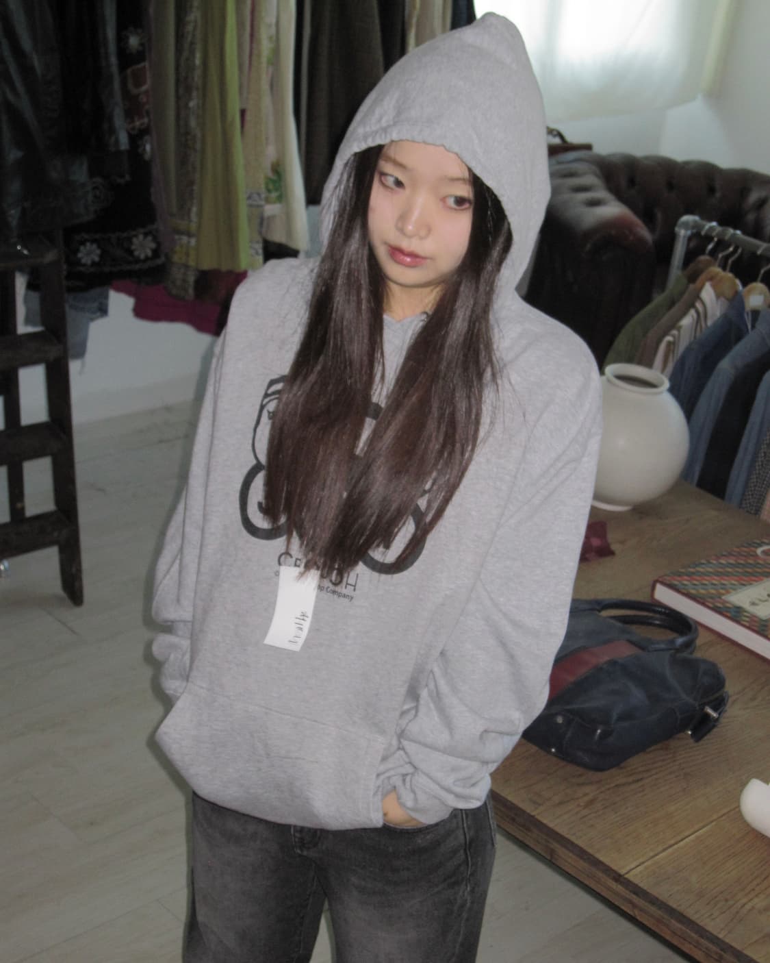 321 그레이 후드티  상품이미지6