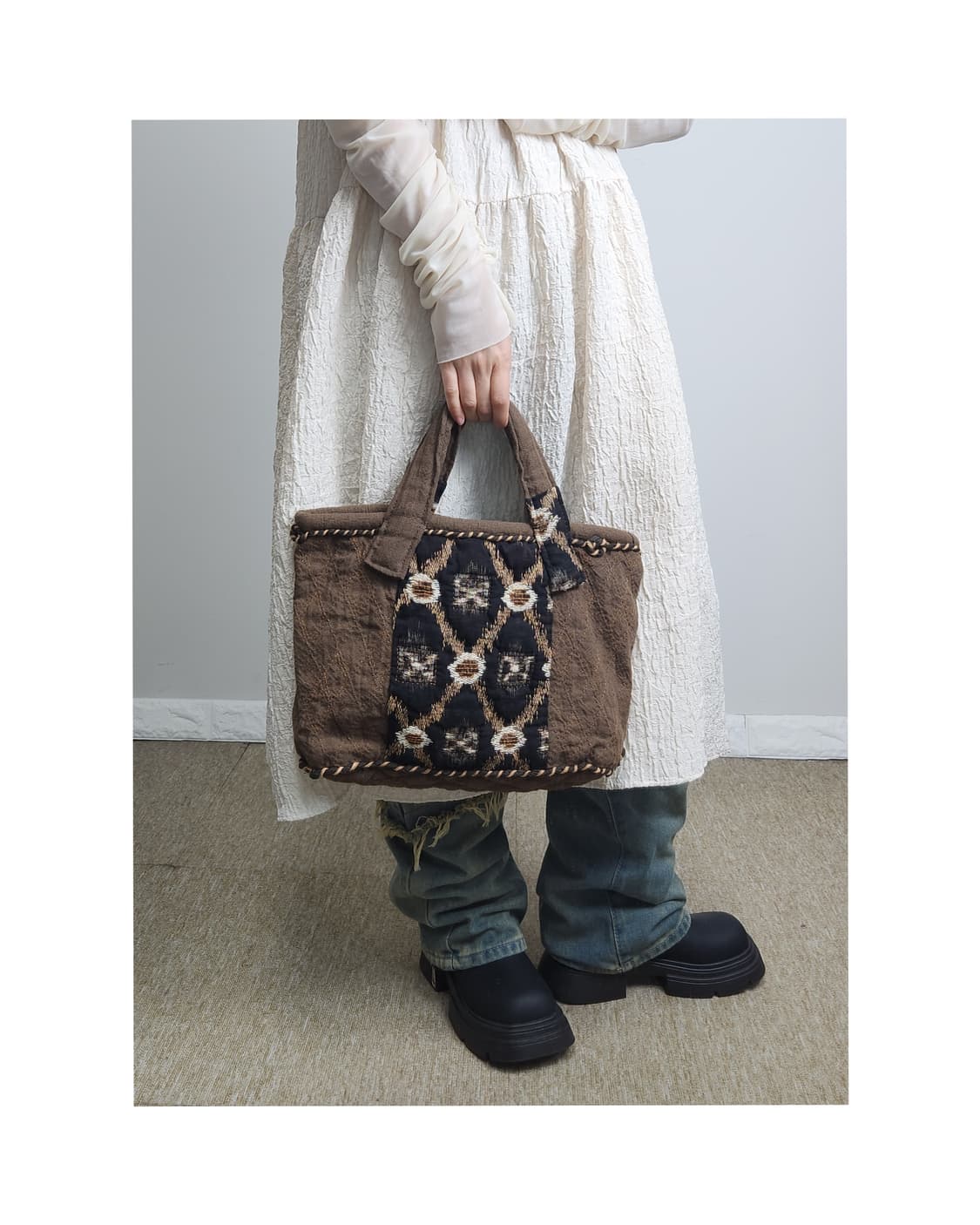 퀼트 숄더백 상품이미지1