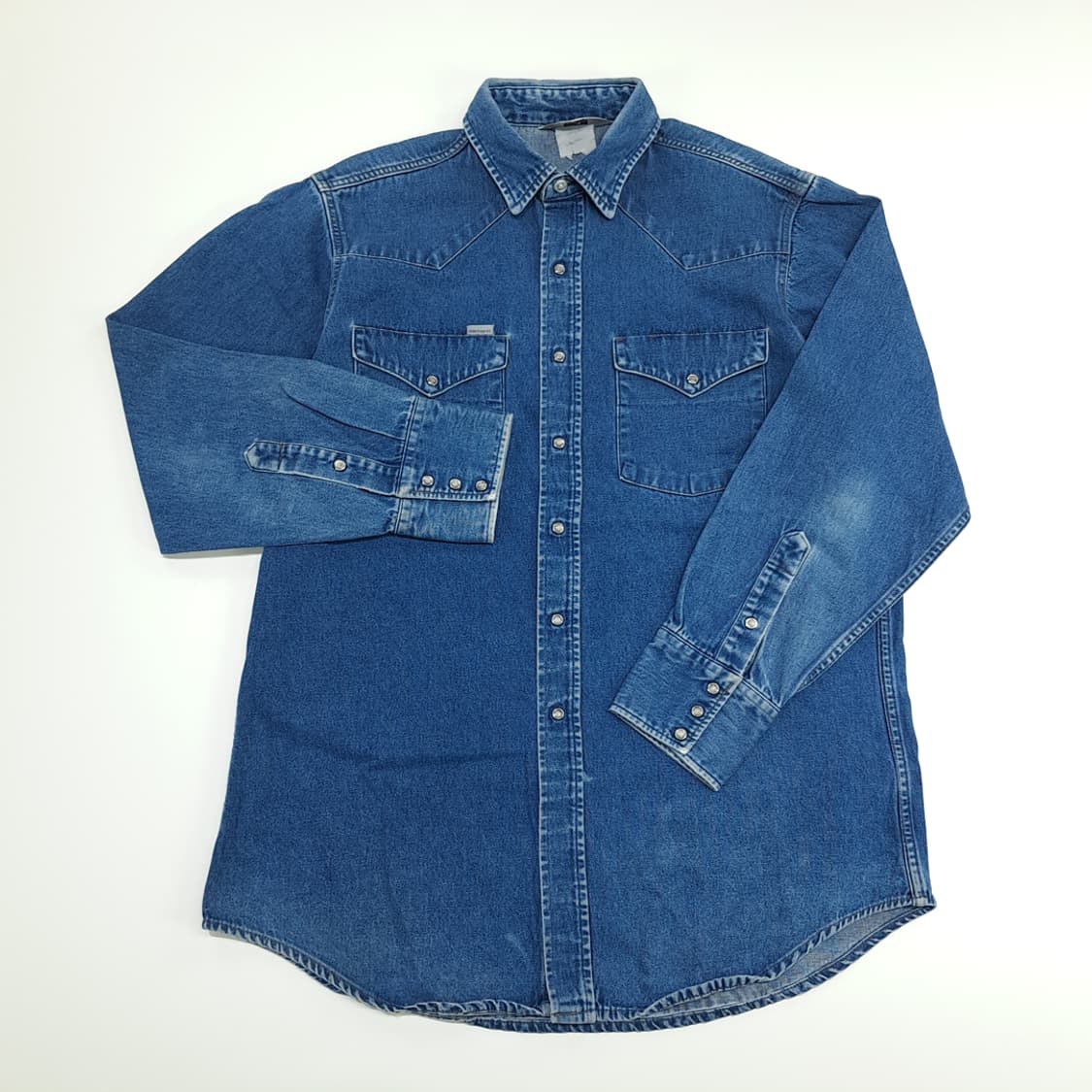 CN672 XL 칼하트 데님 긴팔 웨스턴 셔츠 남방 상품이미지2