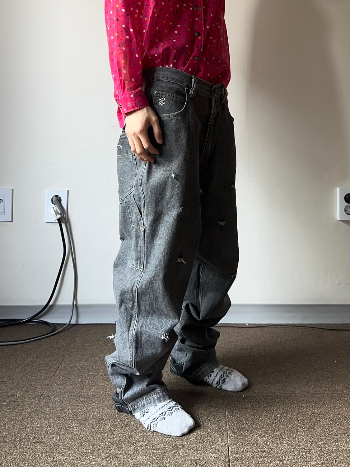 Rocawear 대미지 카펜터 루즈 테이퍼드 진 상품이미지8