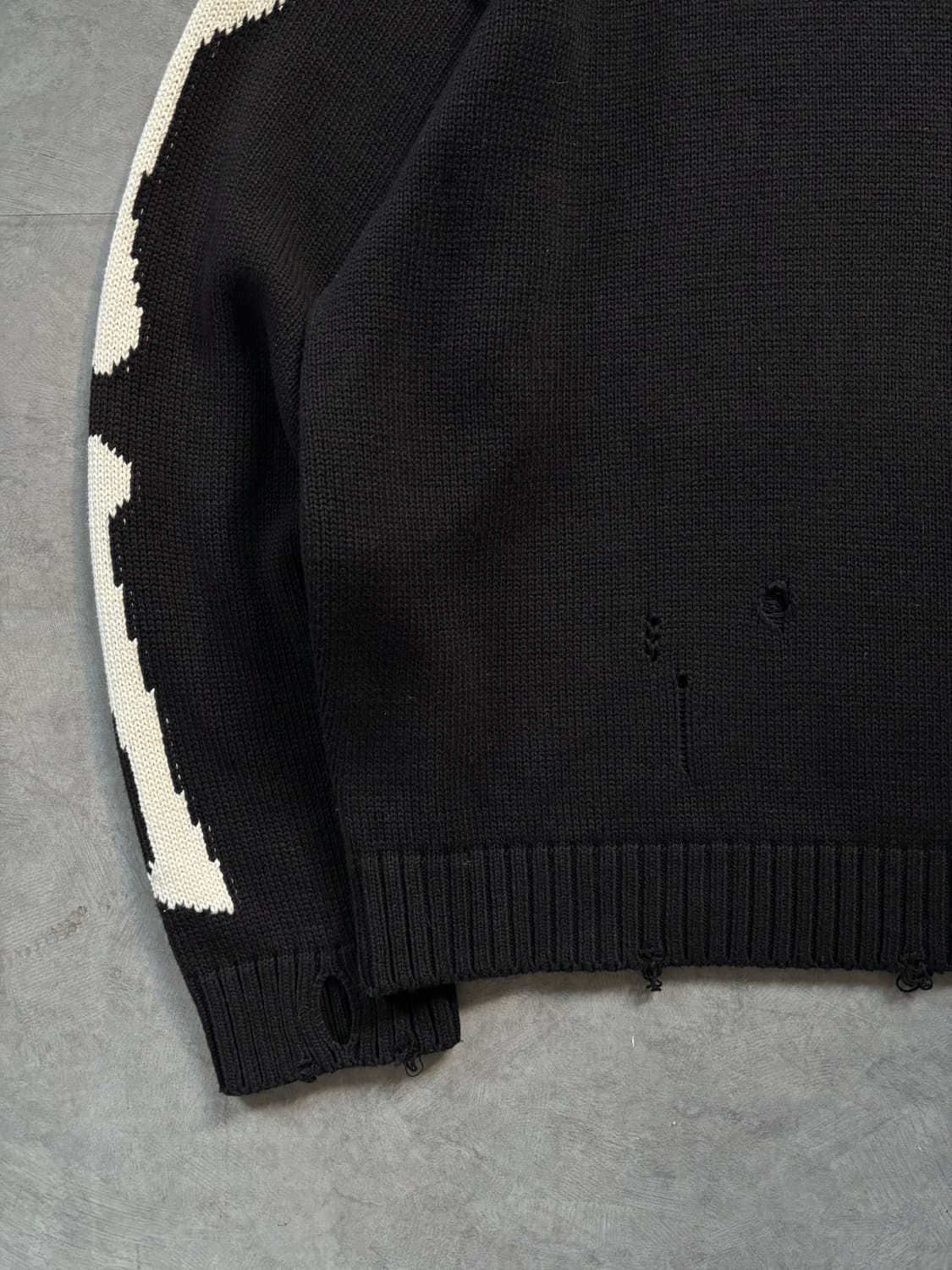 KAPITAL 캐피탈 5G 코튼 본 크루넥 스웨터 상품이미지5